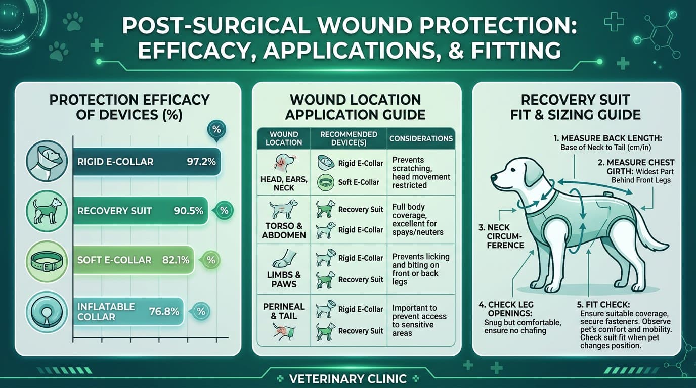 Comparison of wound protection efficacy for E-collar recovery suit and inflatable collar alternatives