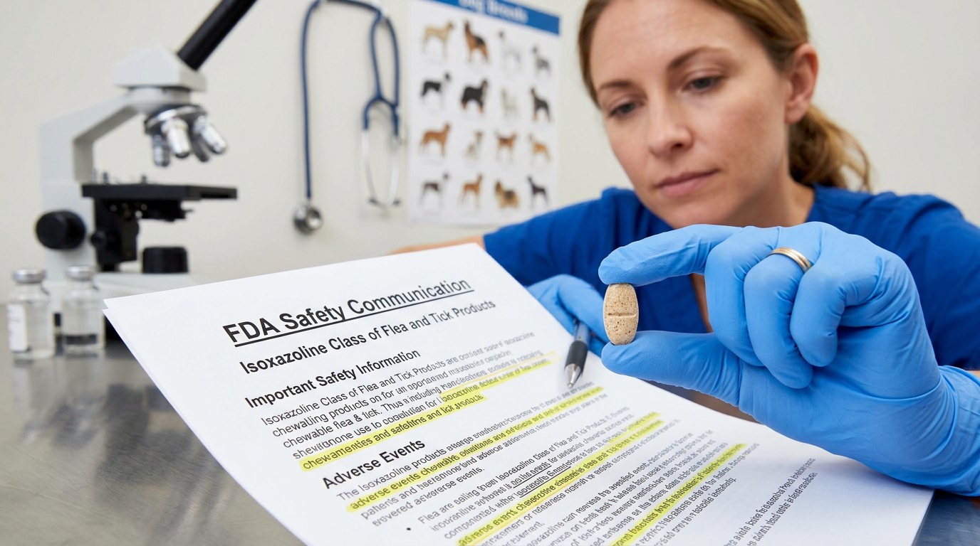 FDA 2018 isoxazoline neurological alert summary with risk stratification table
