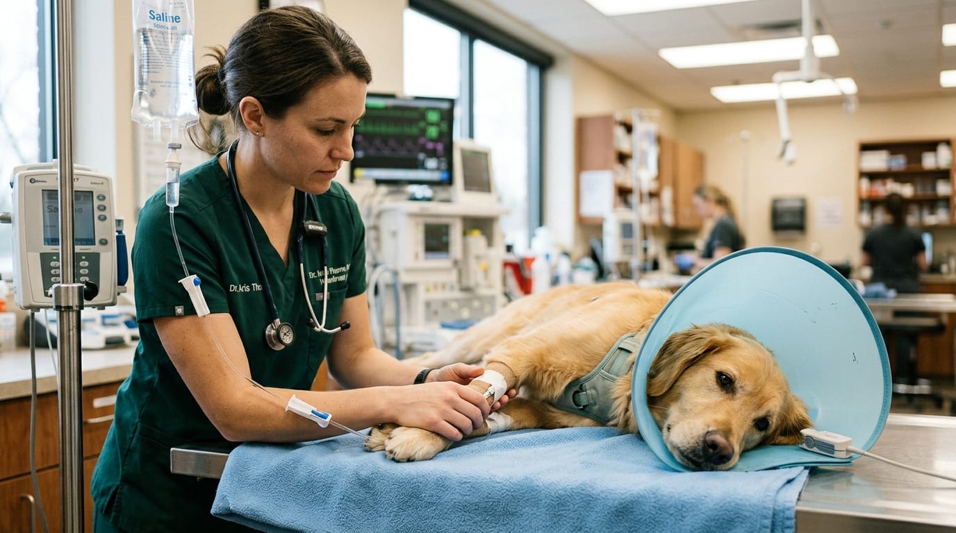 IV fluid selection guide for veterinary patients including crystalloid comparison table