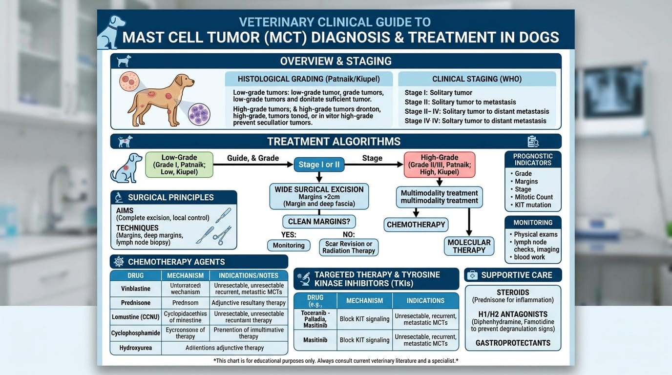 Palladia toceranib tablets for mast cell tumor treatment in veterinary oncology
