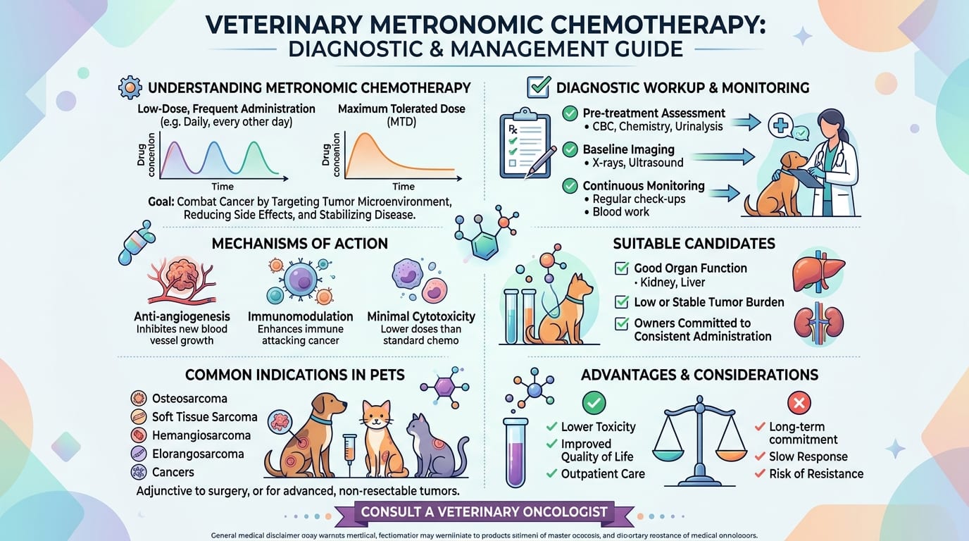 Metronomic chemotherapy dosing table for dogs: cyclophosphamide-piroxicam and chlorambucil protocols with mg/m2 doses