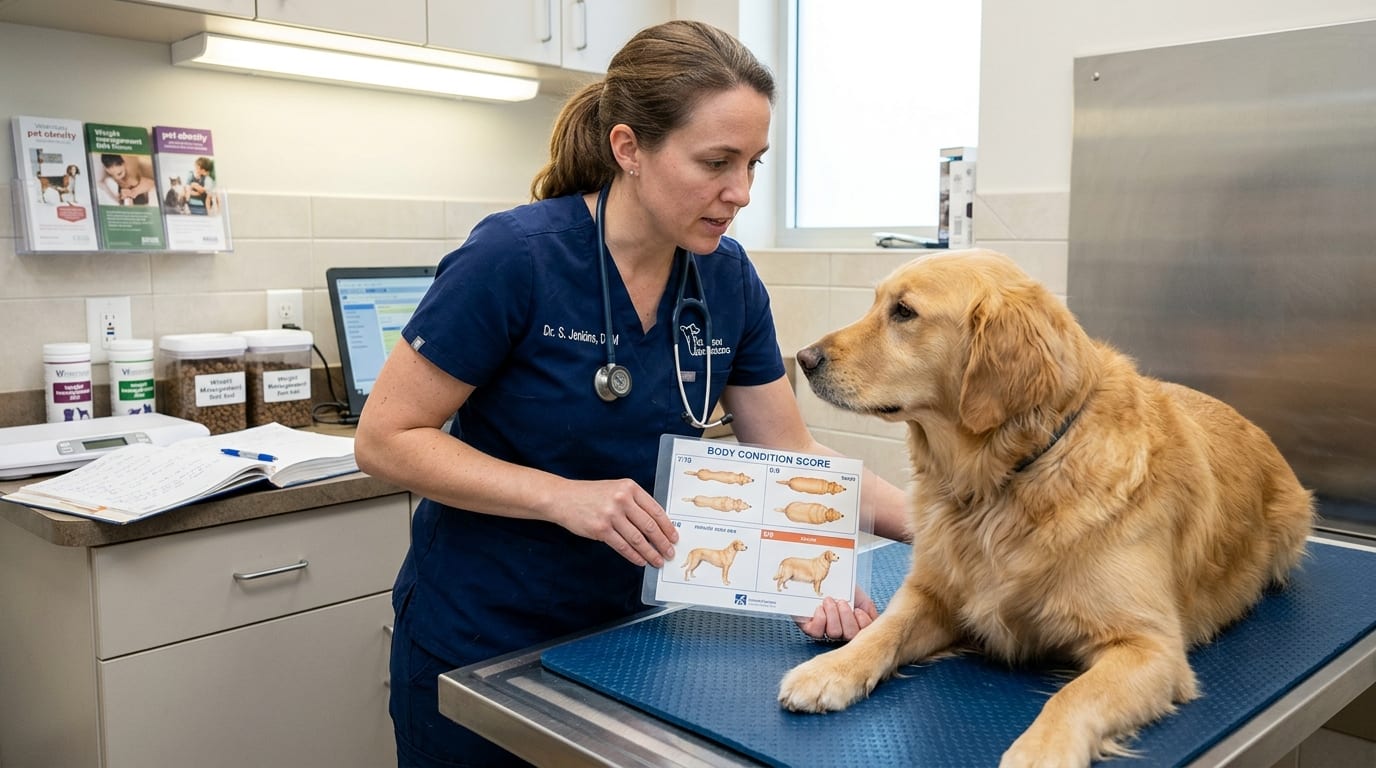 Infographic showing the rising prevalence of pet obesity