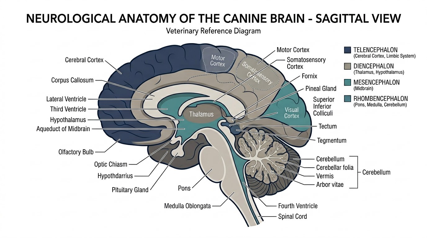 Medical anatomy diagram — Seizure Disorders Dogs