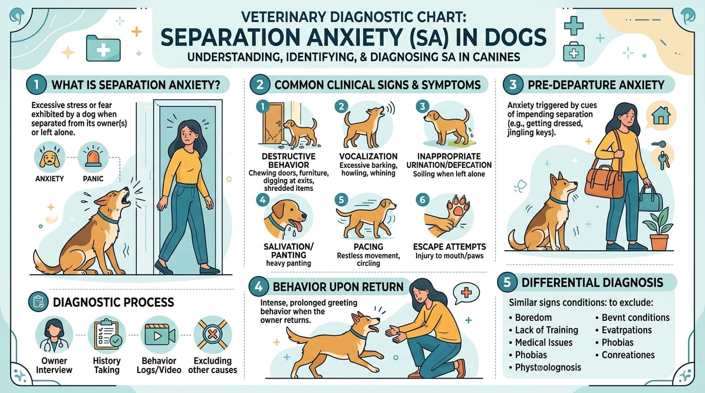 Veterinary behaviorist consulting with a dog owner about SA medications and behavior plan