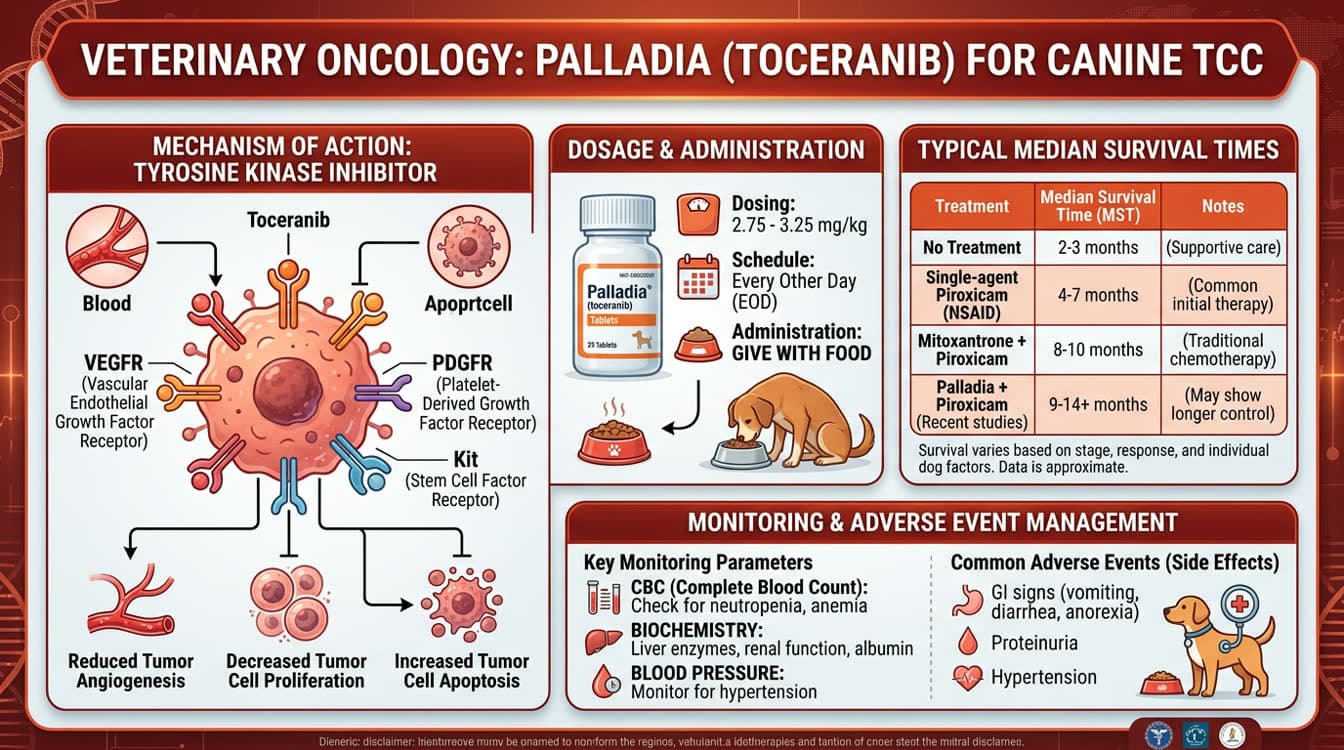 Palladia toceranib treatment and survival times chart for transitional cell carcinoma in dogs